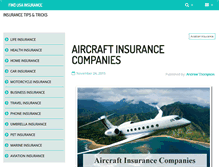 Tablet Screenshot of findusainsurance.com